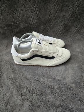 Vans Off the Wall Super Lowpro Shoes Womens Sz 7.5 Casual Sneakers White.
